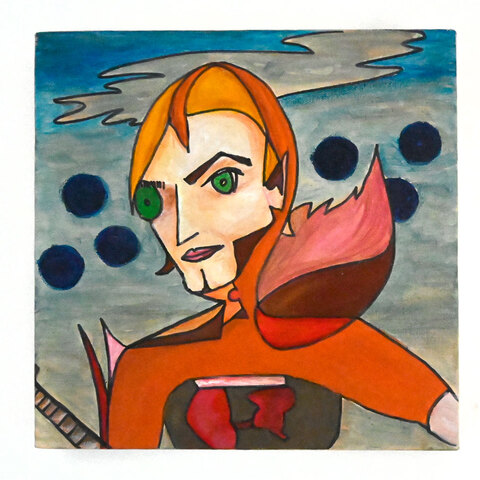 55. Los(t) Angeles. Acrylique sur toile. 10 x 10". 2012.
450$